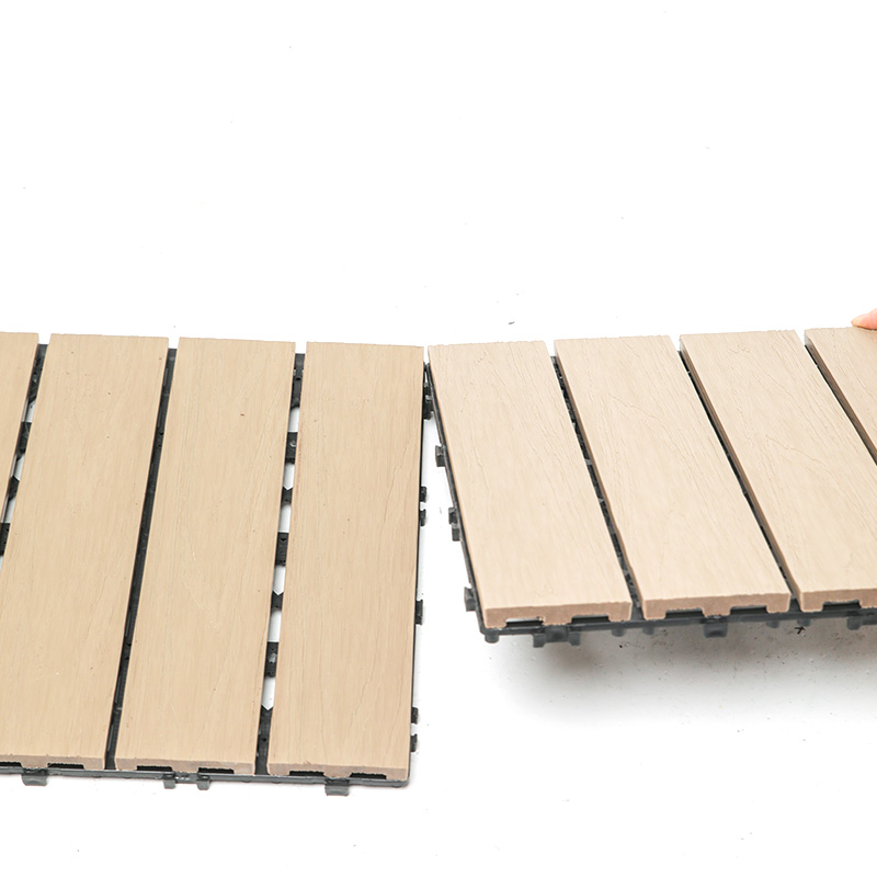Piastrelle per ponte ad incastro composito durevole WPC Piastrelle in plastica per legno per esterni