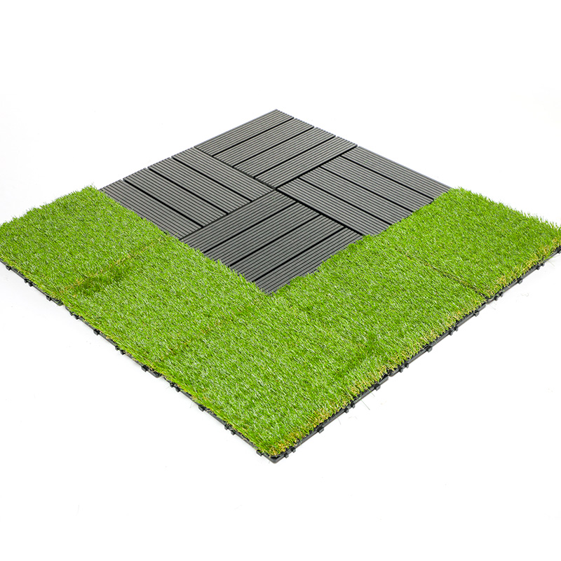 Piastrelle realistiche per ponte in erba artificiale ad incastro per giardino